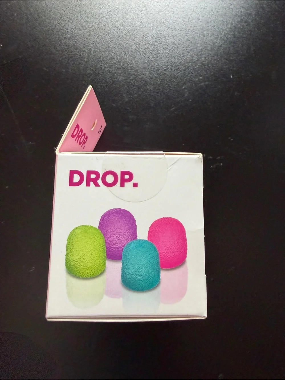 2 New Squishy Stress Toys QUBE & DROP Textured Blue Purple Squeeze Sensory Lot
